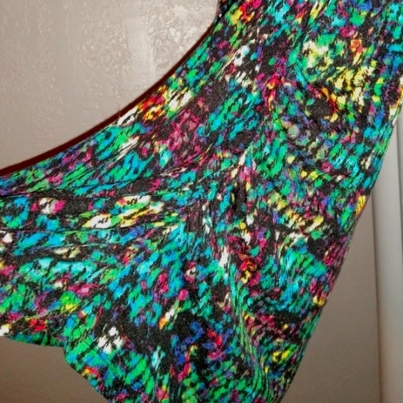 Derek Lam Black Abstract Multicolor Stretch Knit Tank Top Design Nation XS S - Picture 3 of 5